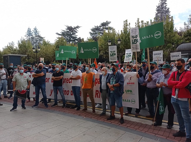 La manifestación finalizó frente a la delegación del Gobierno en Logroño.